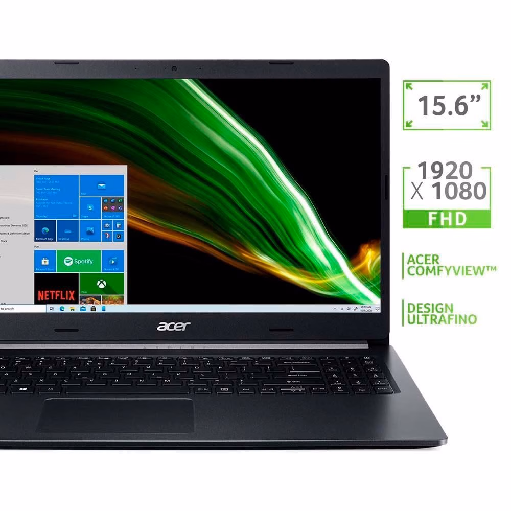 Notebook Acer Aspire 5 Intel Core i5-10210U, 8GB RAM, SSD 256GB NVMe, 15.6 Full HD, Win 10 Home - A515-54-53VN - Imagem 4