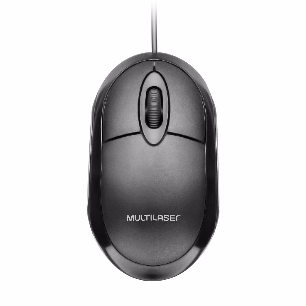 Mouse Multilaser Classic Box Óptico Preto - MO300