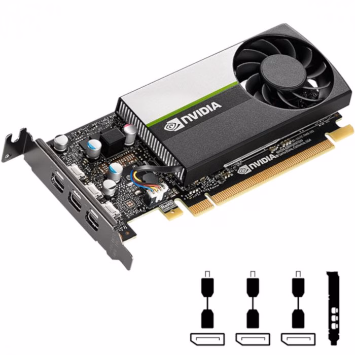 Placa de Vídeo PNY NVIDIA QUADRO T400 2GB GDDR6 (3X MDP) - VCNT400-PORPB