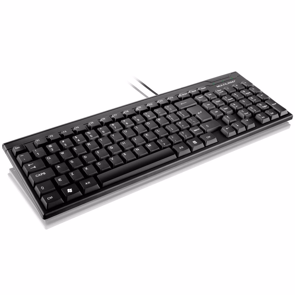 Teclado Basico Slim Preto Usb Multilaser - TC193 - Imagem 2