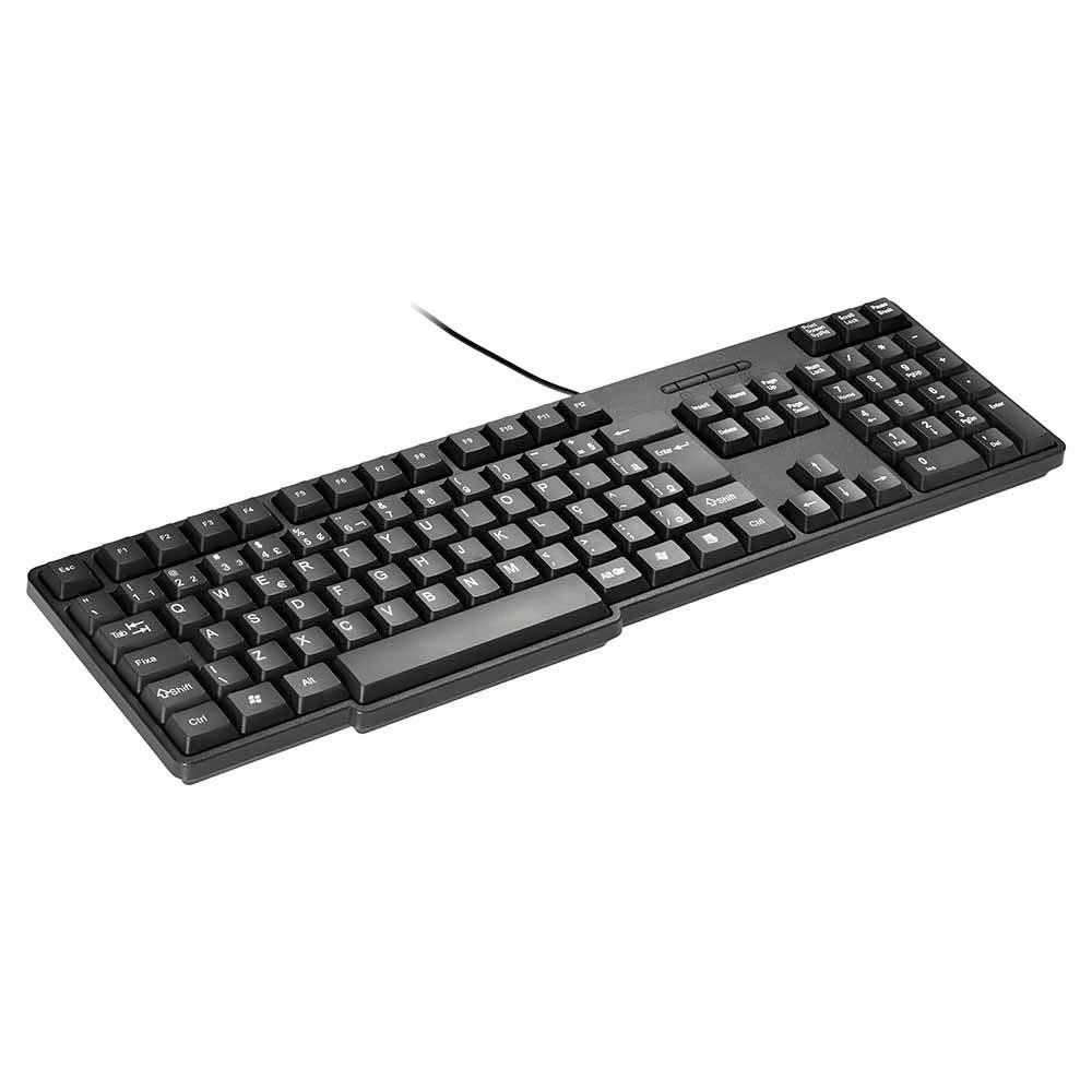 Teclado Básico Slim Preto Usb Multilaser- TC204