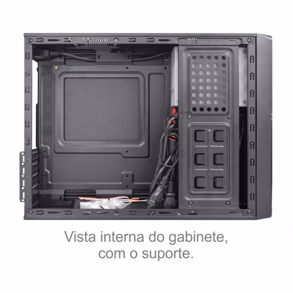 Gabinete K-Mex Slim Micro ATX com fonte PB-200 - GM-04CC - Imagem 3