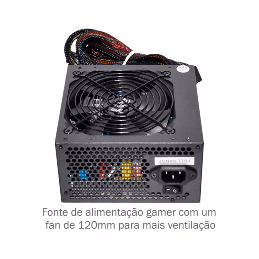 Fonte K-Mex 600W, 80 Plus Silver, ATX - LJ750 - Imagem 2