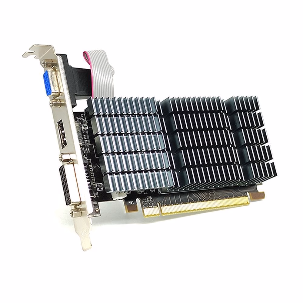 Placa de Vídeo AMD Afox Radeon R5 220 1GB DDR3 64 Bits VGA DVI HDMI - AFR5220-1024D3L5-V2