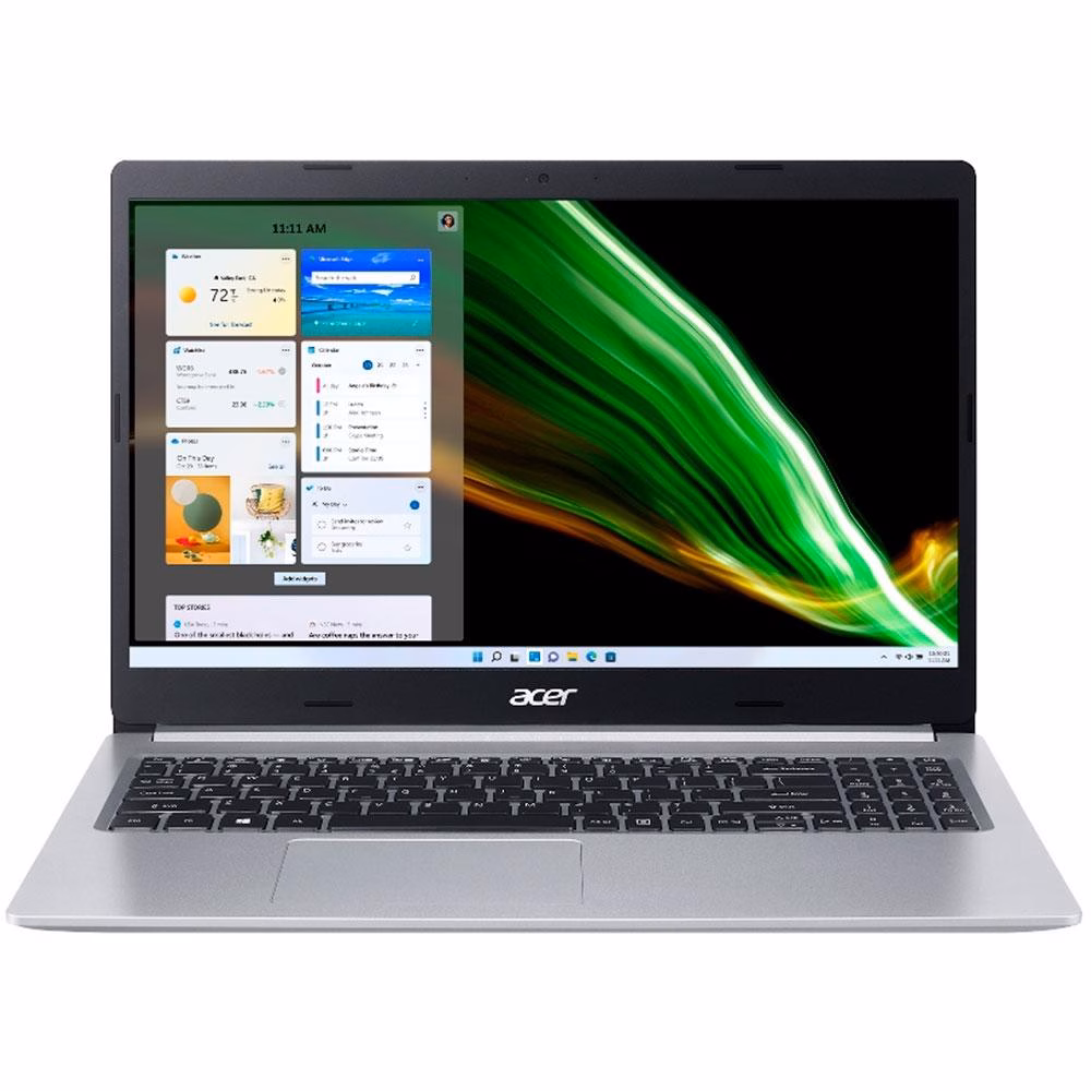 Notebook Acer Aspire 5 Intel Core i5-10210U, GeForce MX 250, 8GB RAM, 512GB SSD NVMe, 15.6 IPS FHD, Windows 11 Home, Prata - A515-54G-52FY