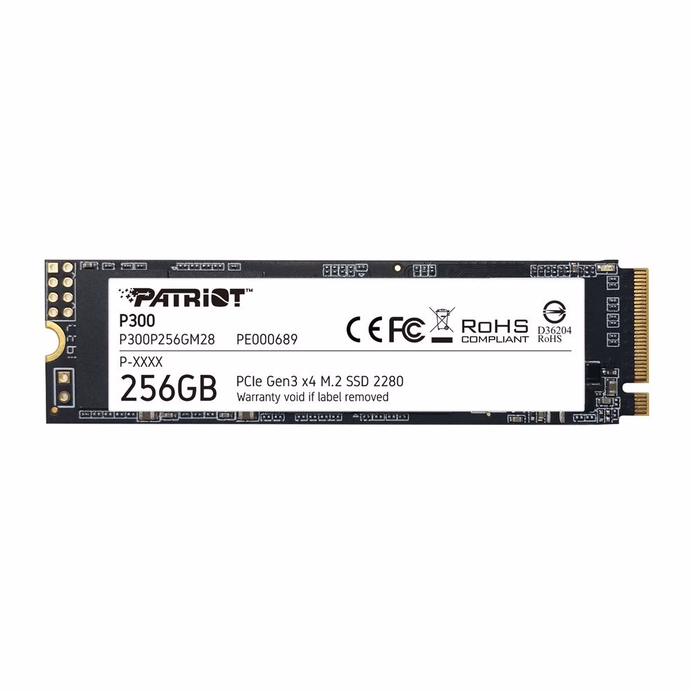 SSD 256 GB Patriot P300 M.2 2280 PCIe Gen3X4 - P300P256GM28