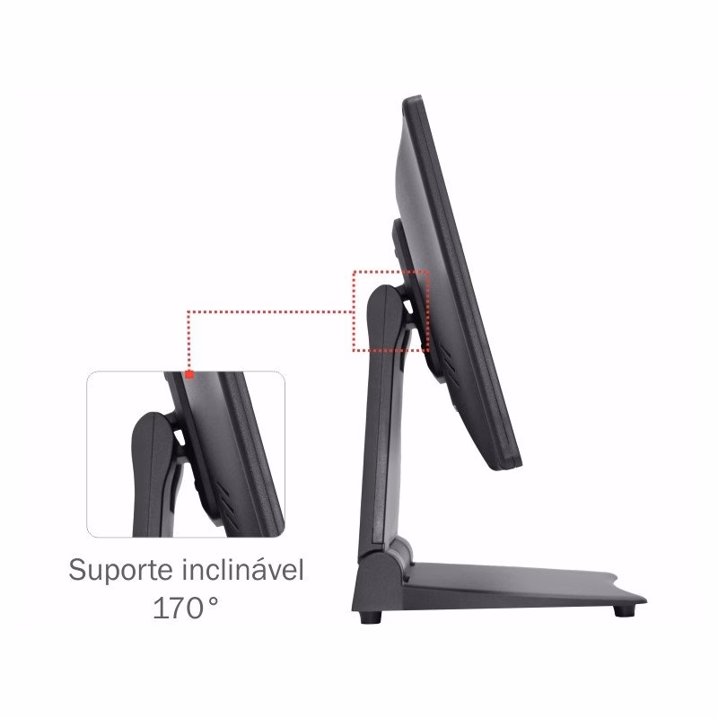 Monitor Touch K-Mex LP-16T2 15,6" USB VGA HDMI - Imagem 2