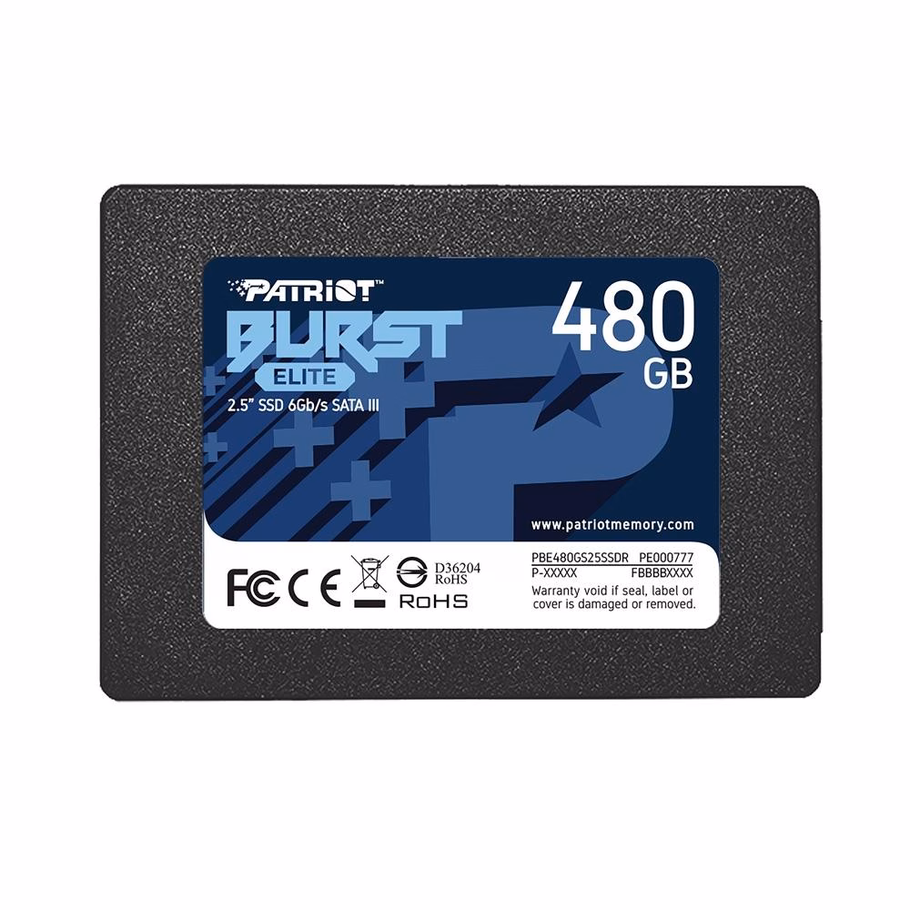 SSD 480 GB Patriot Burst Elite, 2.5", SATA 3, PBE480GS25SSDR
