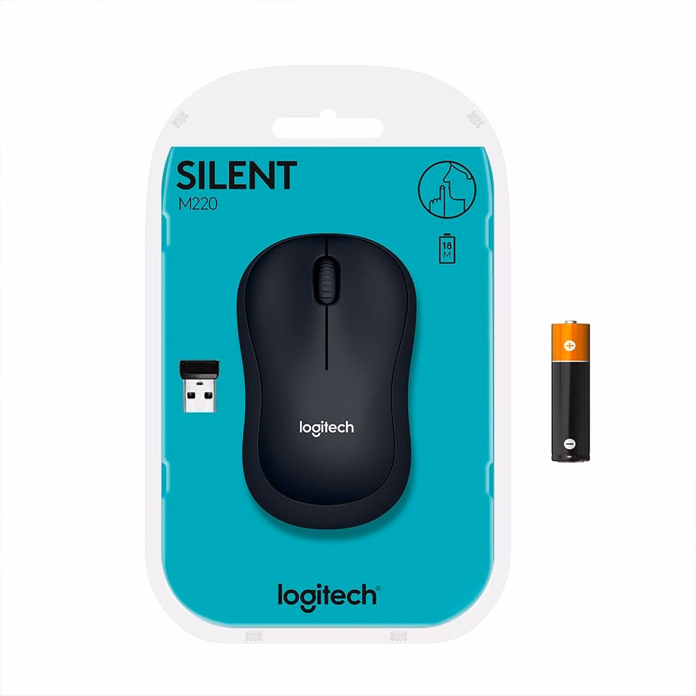 Mouse Sem Fio Logitech M220 com Clique Silencioso, Graphite - Imagem 3
