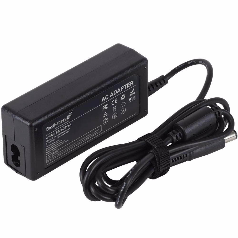 Fonte De Notebook Dell, Bb20-de19-a 65w, 3.34a, 19.5V - Bivolt