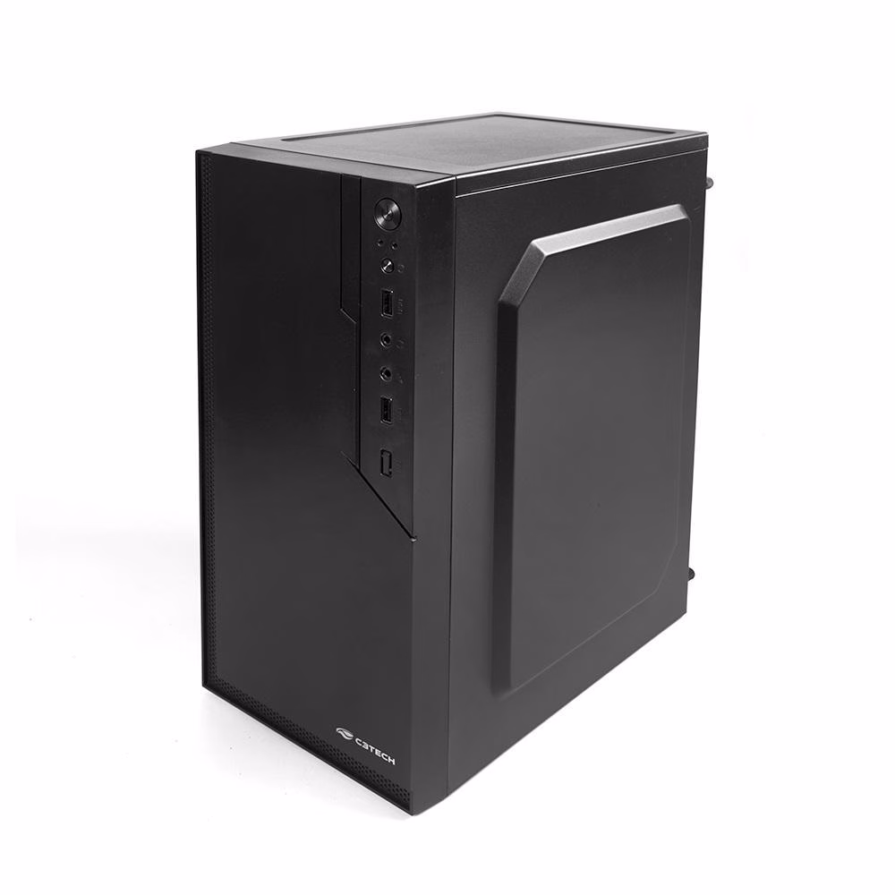 Gabinete C3Tech Micro ATX MT-26BK, Com Fonte 200W, Sem Cabo - Preto