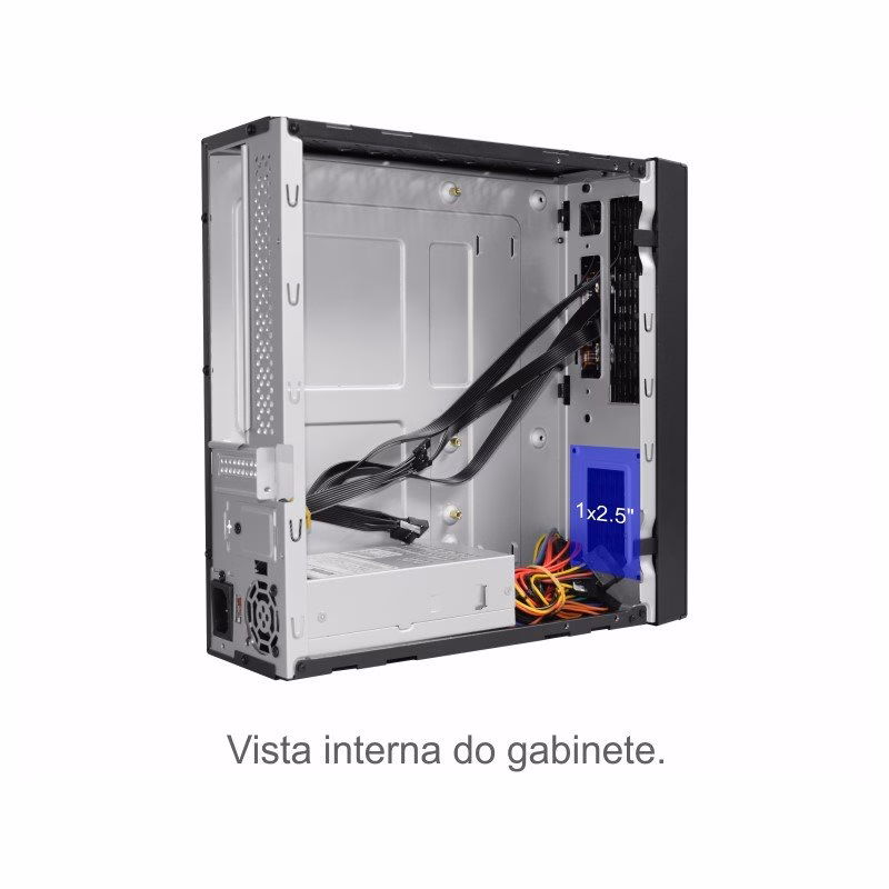 Gabinete K-Mex Slim Micro ATX com fonte PC-200RNG - GM-02CK - Imagem 4
