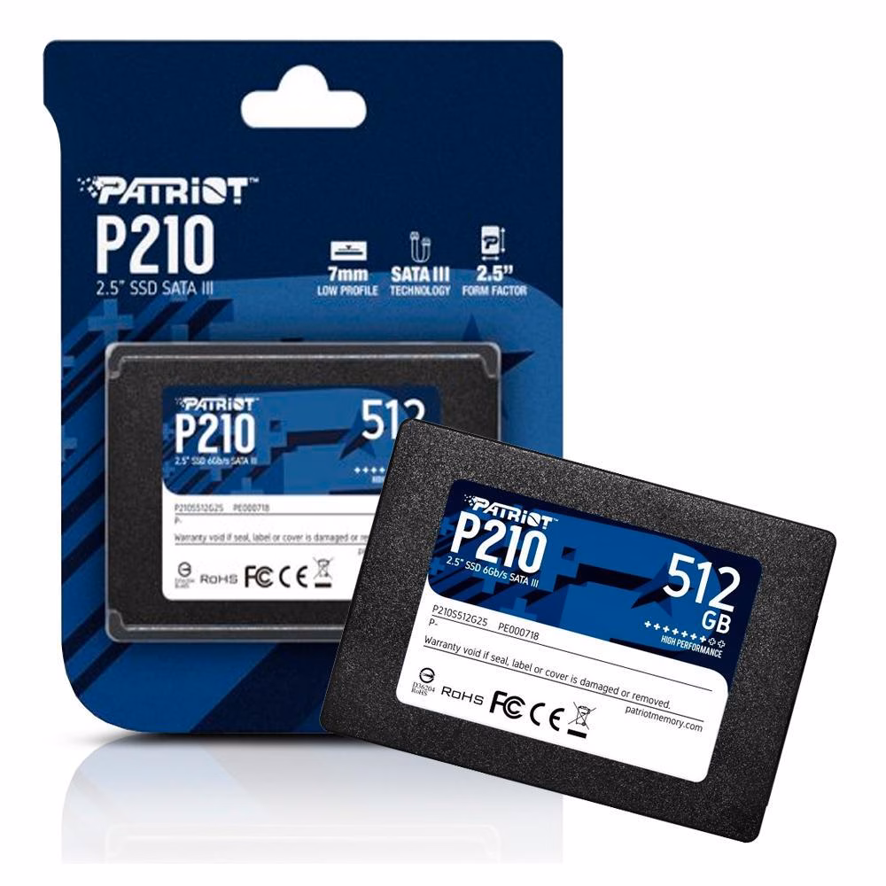 SSD Patriot 512GB P210 2.5" SATA 3 - P210S512G25