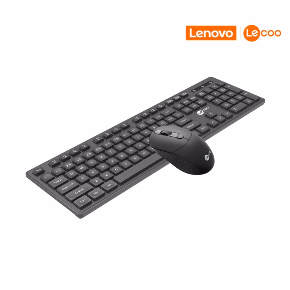 Kit Teclado e Mouse Sem Fio Lenovo Lecoo ABNT2 - KW201 - Imagem 3
