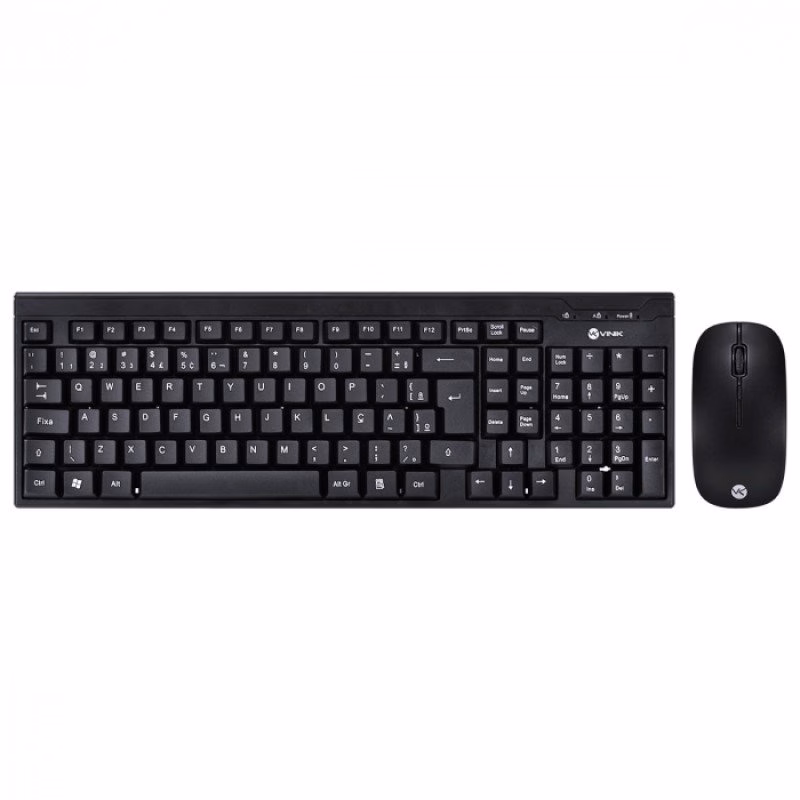 Kit Teclado e Mouse Sem Fio Vinik Dinamic Corp - CMW200