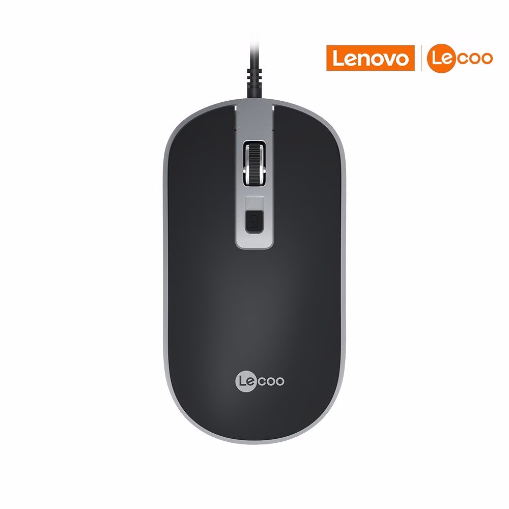 Mouse USB Lenovo Lecoo Com Ajuste DPI - MS104