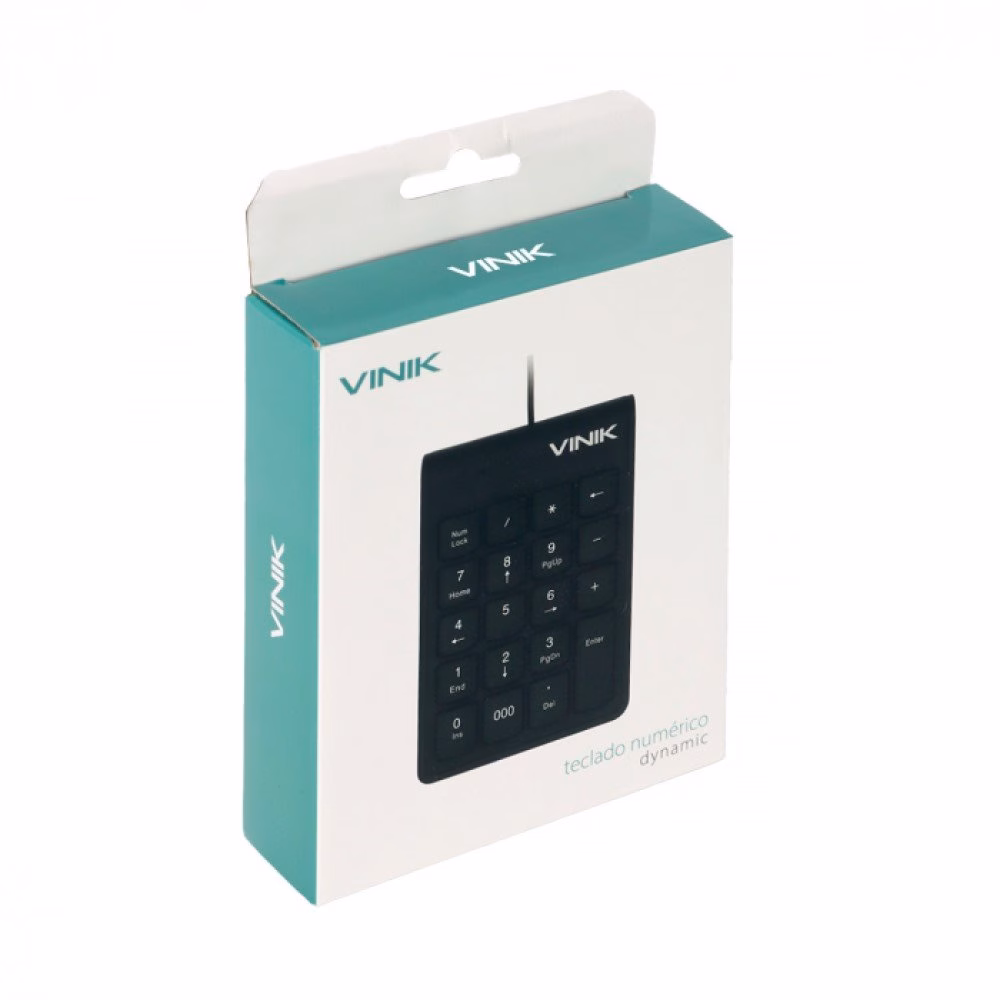Teclado Numerico Vinik USB Dynamic 20 Teclas Cabo de 1.8M Preto - DT91 - Imagem 7