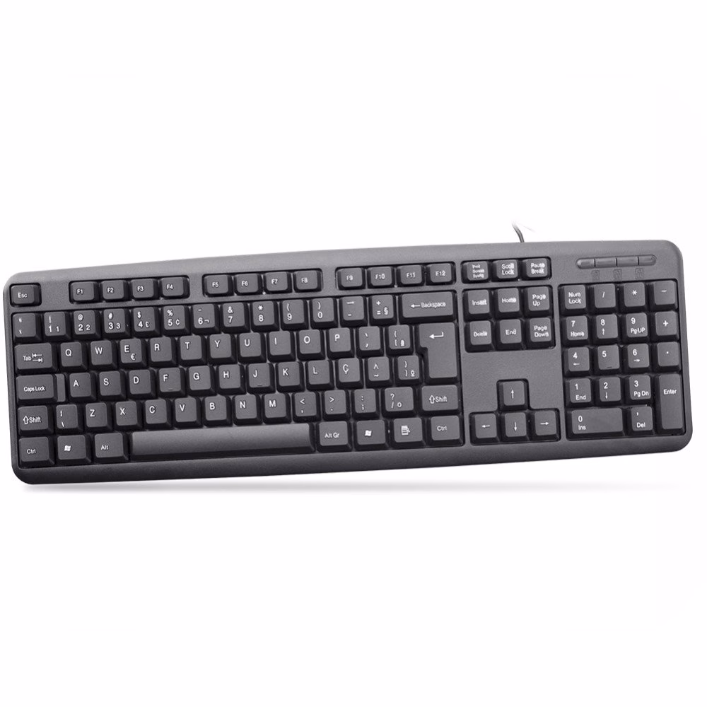 Teclado K-Mex KB-50TS, USB, ABNT2, Preto
