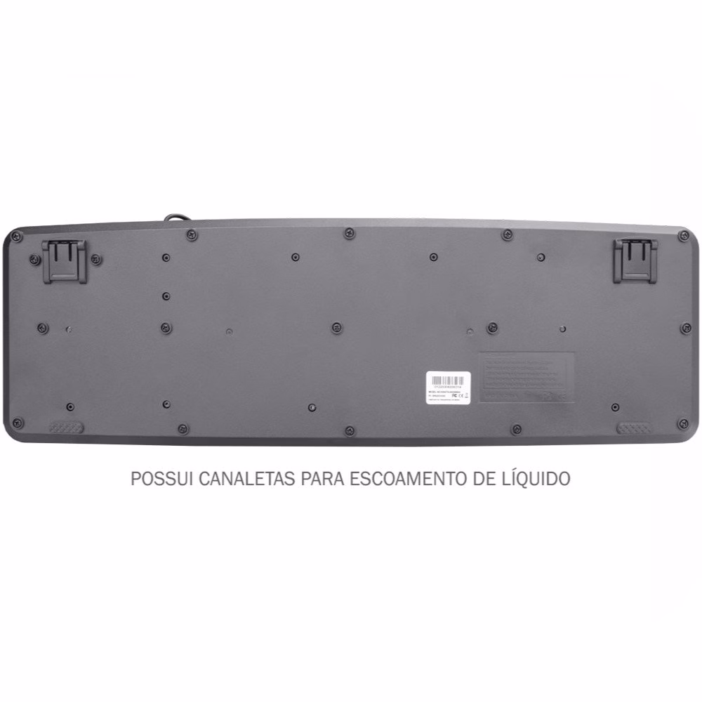 Teclado K-Mex KB-50TS, USB, ABNT2, Preto - Imagem 3