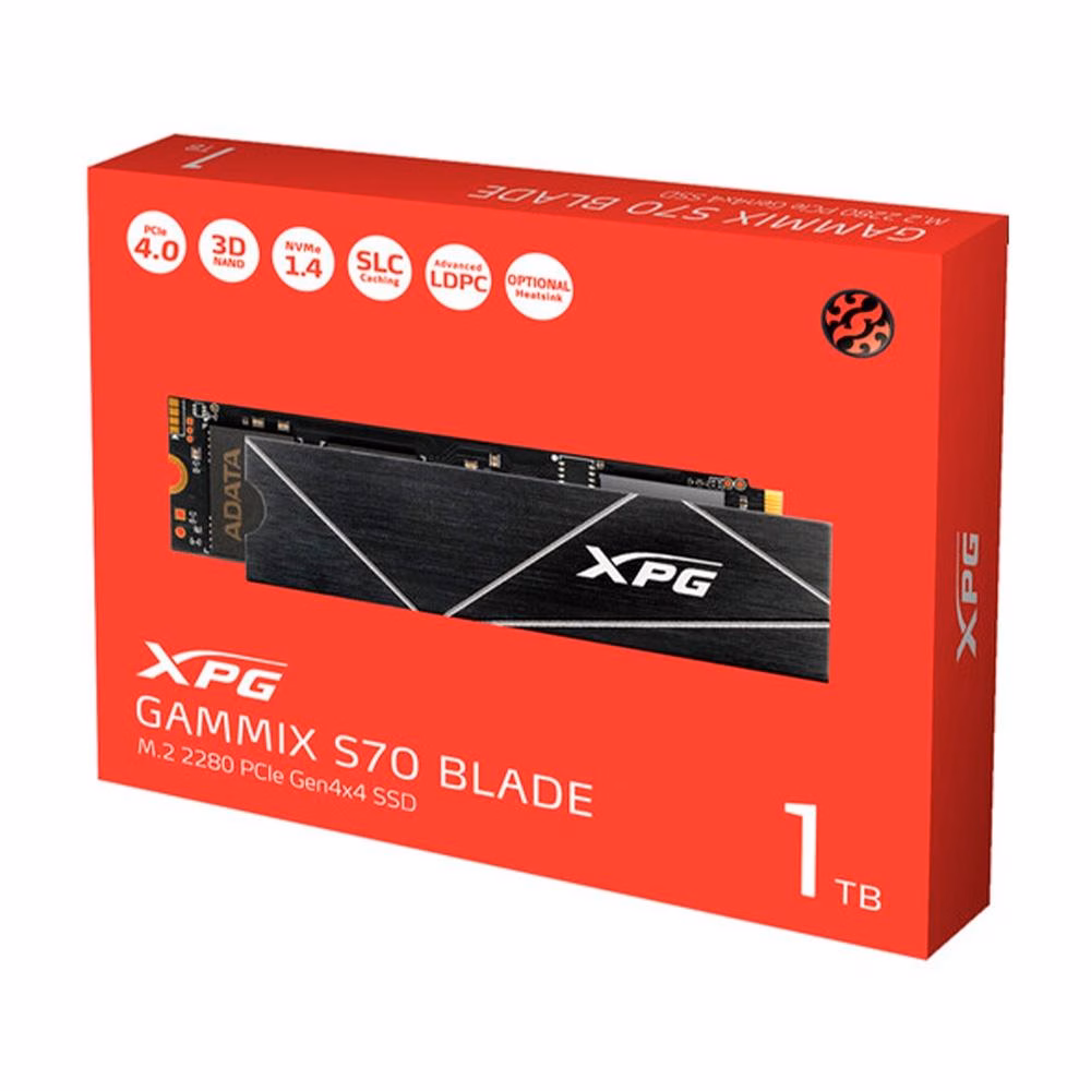 SSD 1 TB XPG S70 Blade, PCIe Gen4x4, M.2 NVMe - AGAMMIXS70B-1T-CS - Imagem 2