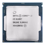 Processador Intel I3 6100T, 3.20GHz, Cache 3MB, Dual Core, 4 Threads, FCLGA 1151, OEM