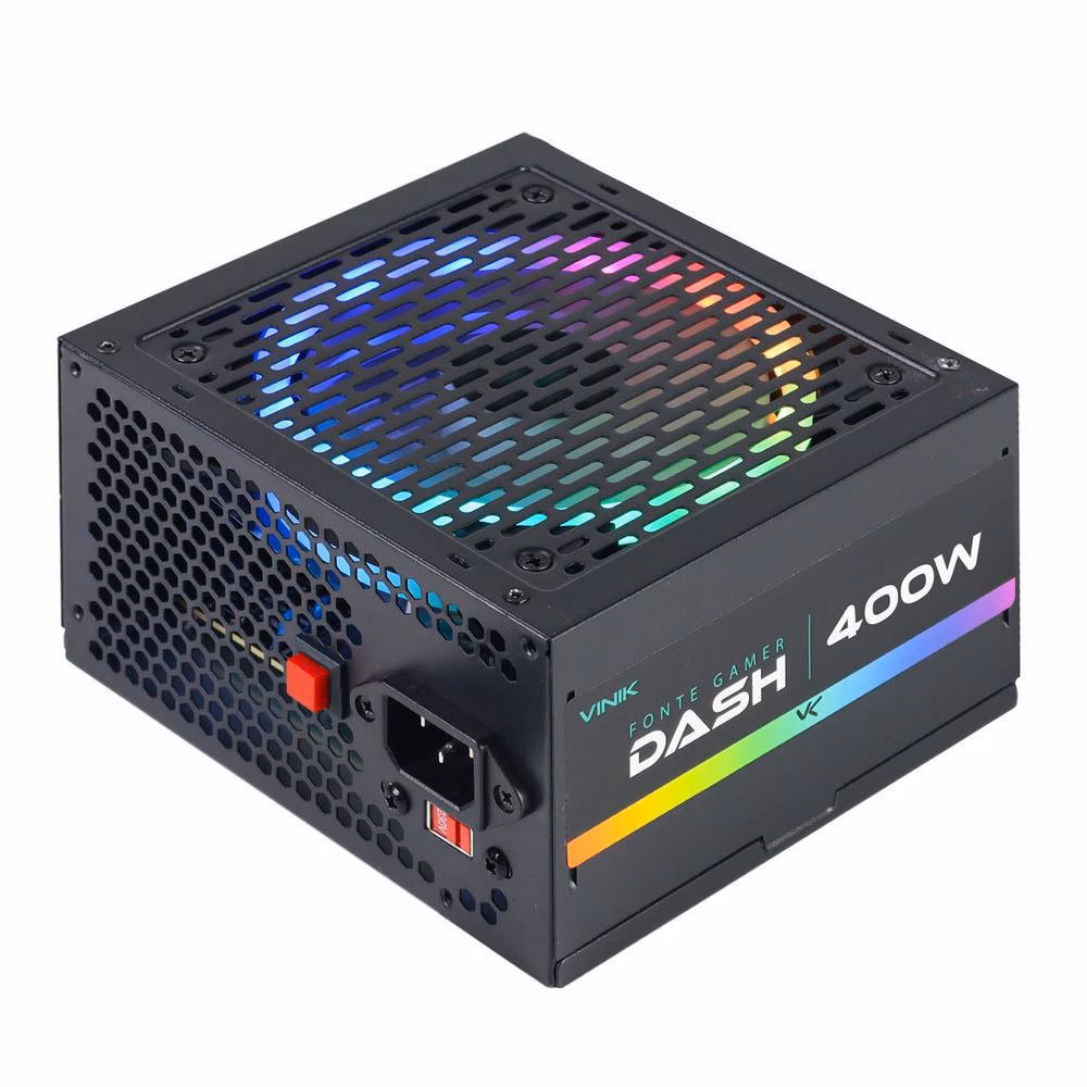 Fonte Vinik Dash, 400W, RGB, Preto - VFG400WPR - Imagem 2
