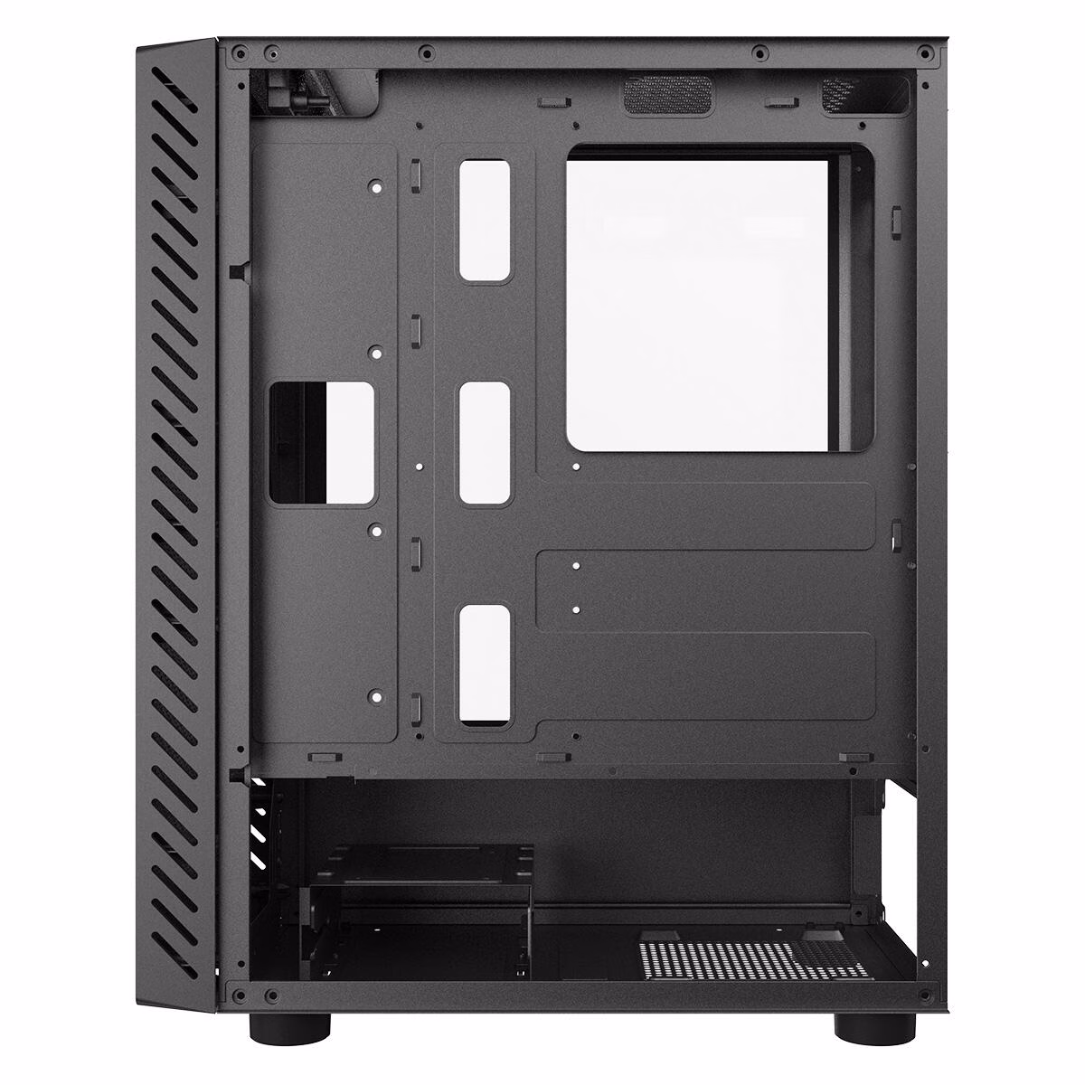 Gabinete Gamer PCYes Bolter Black Vulcan, Mid-Tower, Lateral de Vidro, GBBVPBR - Imagem 3