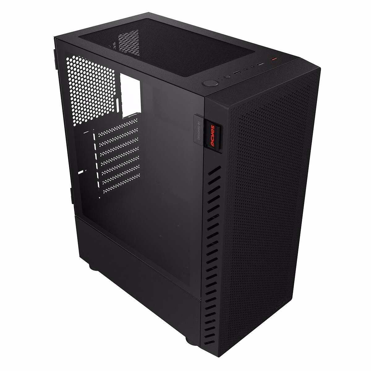 Gabinete Gamer PCYes Bolter Black Vulcan, Mid-Tower, Lateral de Vidro, GBBVPBR - Imagem 10