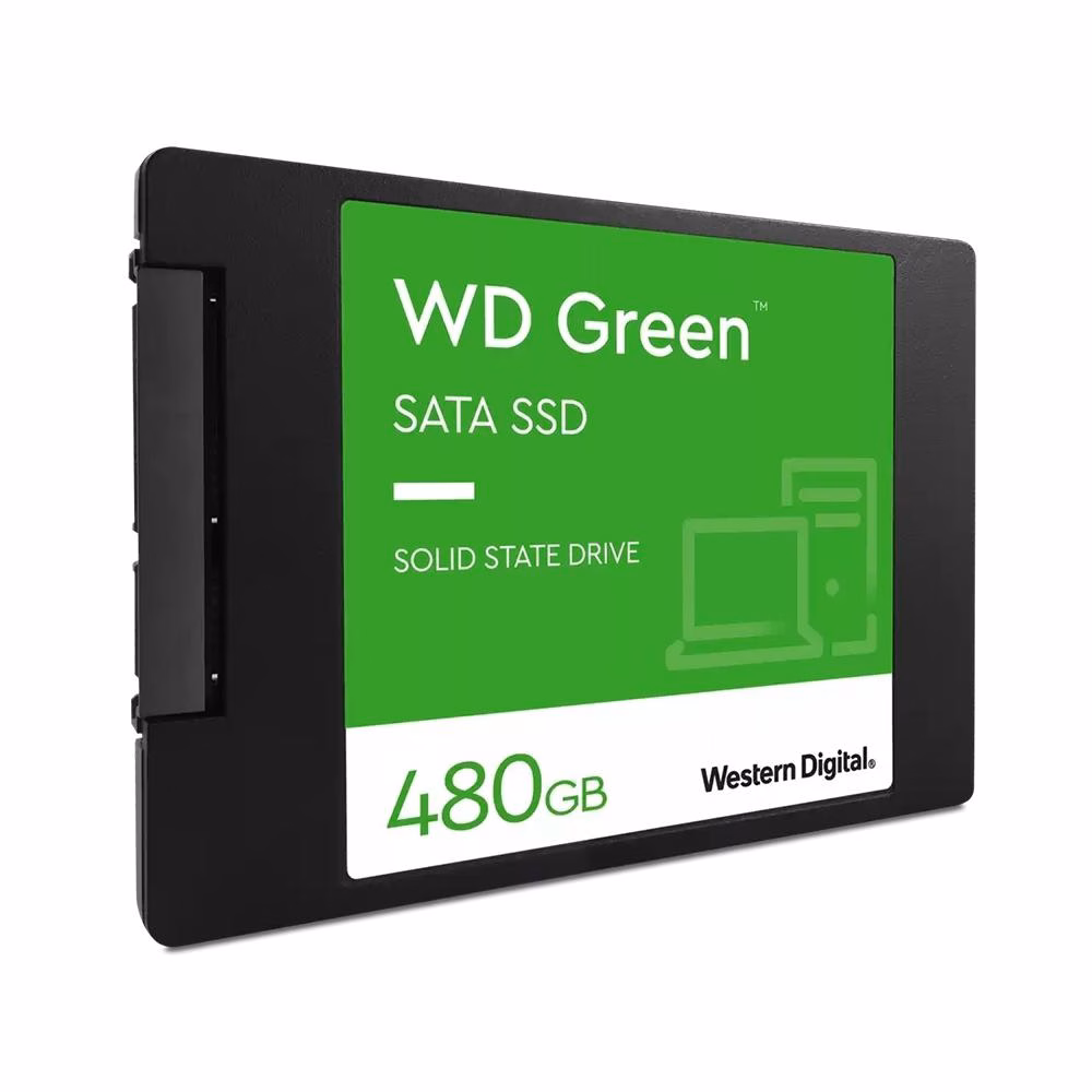 SSD WD Green 480GB, SATA, Leitura: 545MB/s e Gravação: 430MB/s, Preto, WDS480G3G0A - Imagem 2