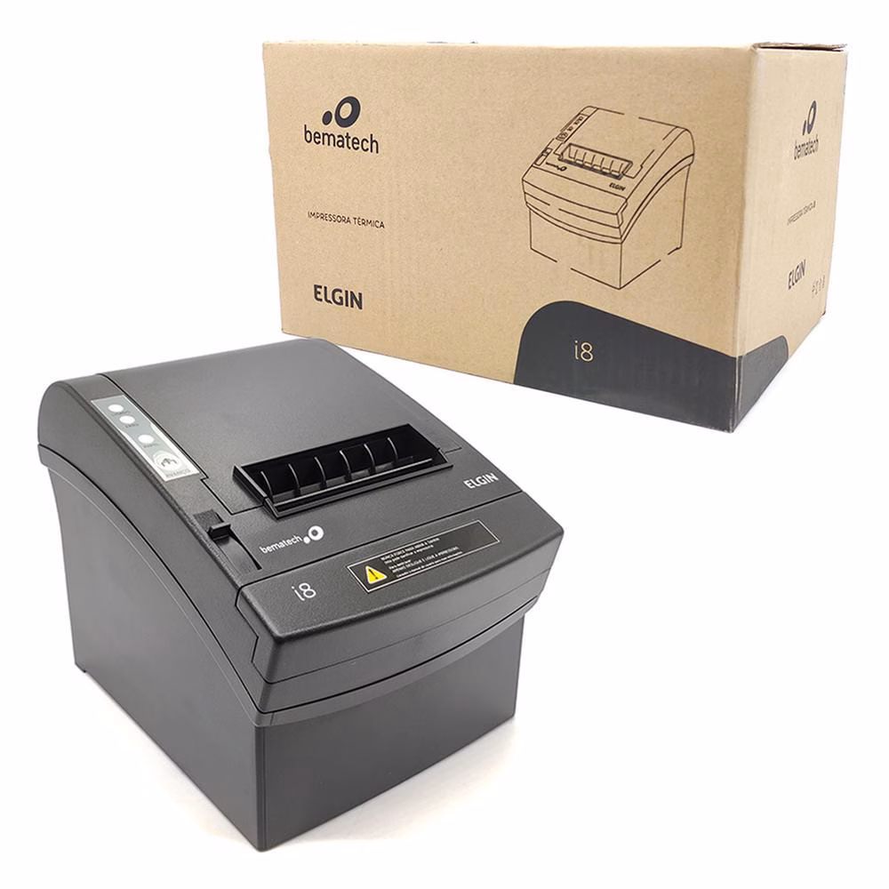 Impressora Términa Não Fiscal Elgin I8, Serial, USB, Ethernet, Bivolt, Guilhotina, 46I8USECKD00 - Imagem 4