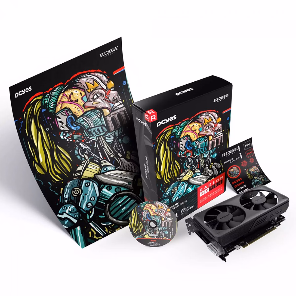 Placa de Vídeo PCYes AMD Radeon RX 550, 4GB, GDDR5, 128-Bit, PVEX5504GBDF - Imagem 7
