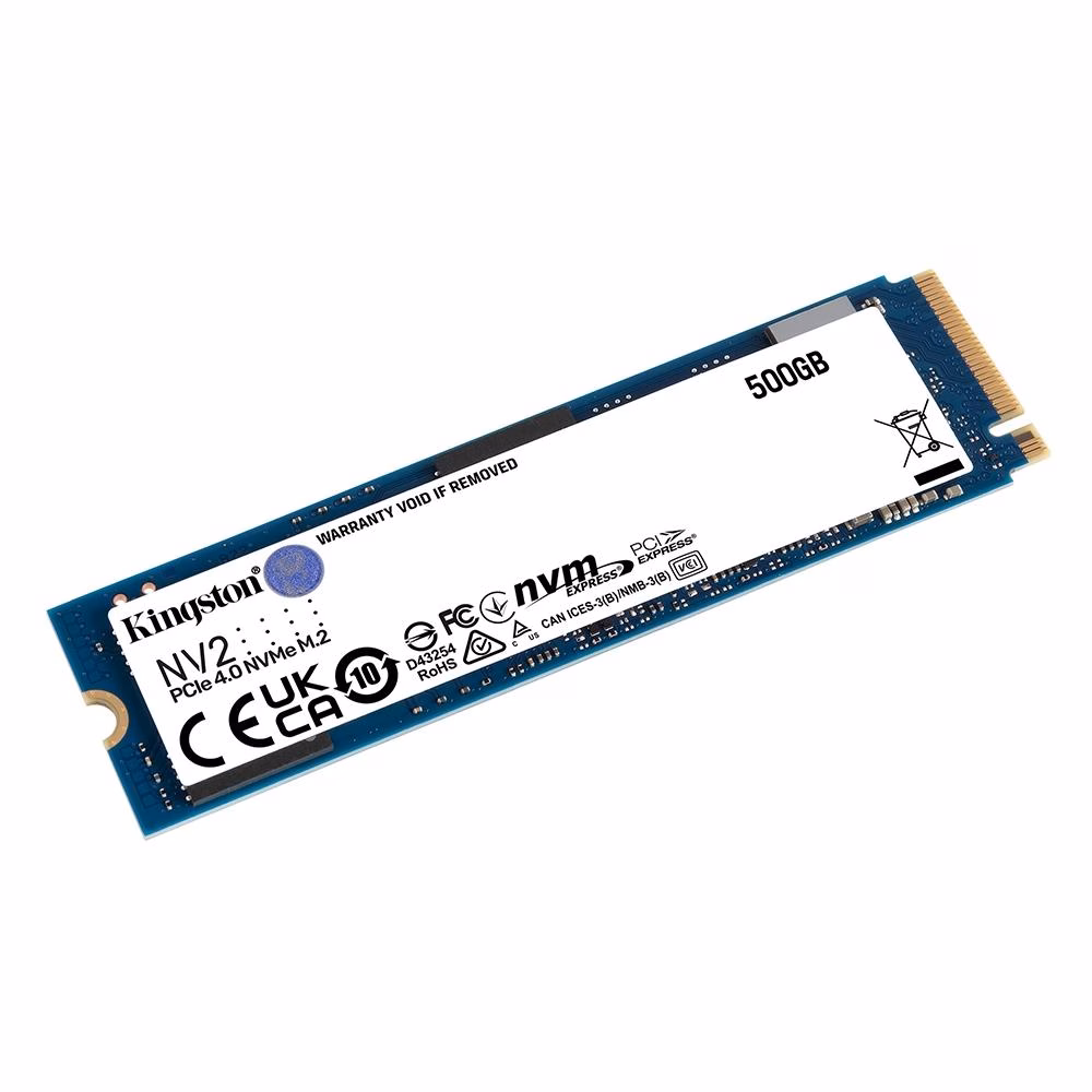 SSD Kingston NV2, 500GB, M.2 2280, PCIe NVMe, Leitura 3500 MB/s, Gravacao 2100 MB/s, SNV2S/500G - Imagem 2