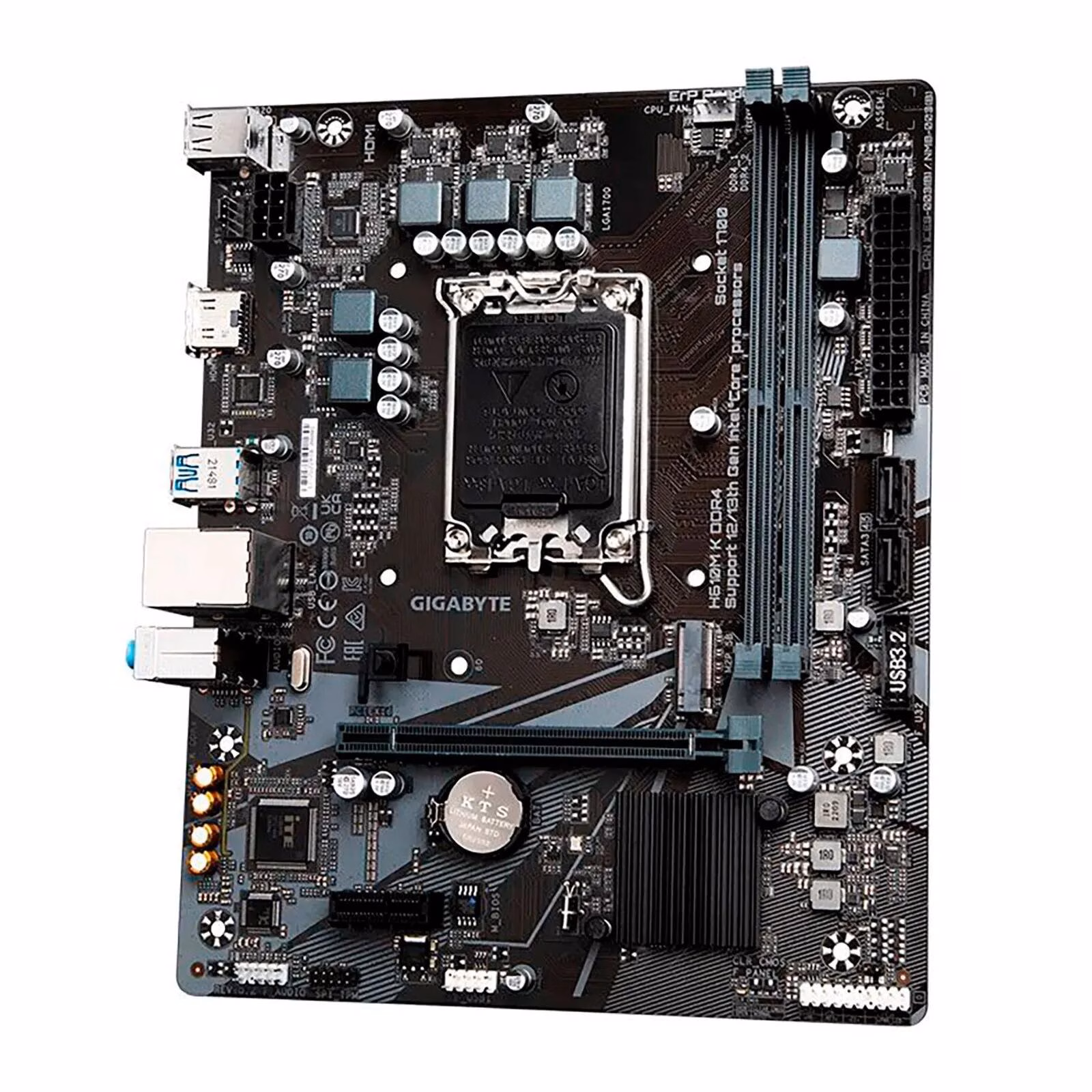 Placa Mãe Gigabyte H610M K DDR4, Chipset H610, Intel LGA 1700, m-ATX - v2.0 - Imagem 3
