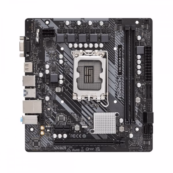 Placa Mãe AsRock H610M-HVS LGA 1700 DDR4 mATX - Imagem 2