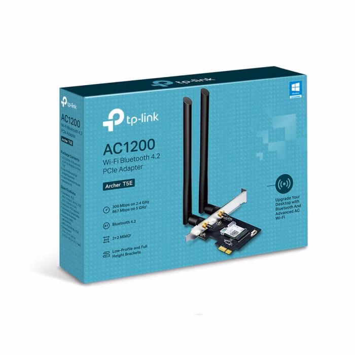 Adaptador TP-Link Archer T5E PCIe Dual Band Bluetooth Wireless - AC1200
