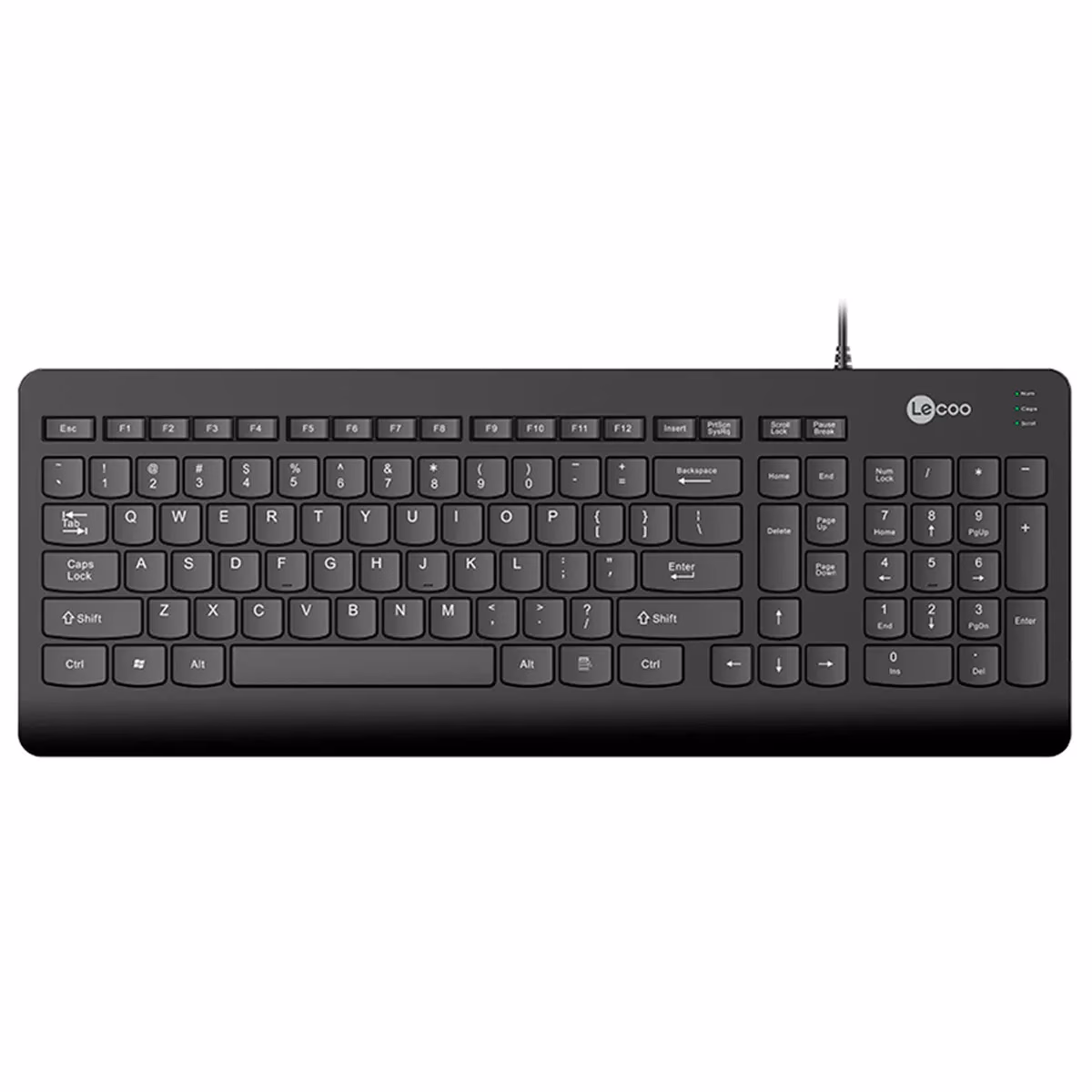 Teclado Lecoo, USB, ABNT2, Preto - KB103 - Imagem 3