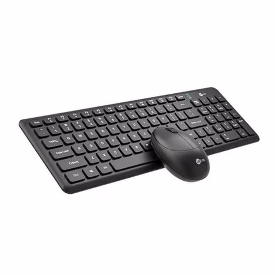 Teclado e Mouse Sem Fio Lenovo Lecoo KW204 Preto - ABNT2 - Imagem 2