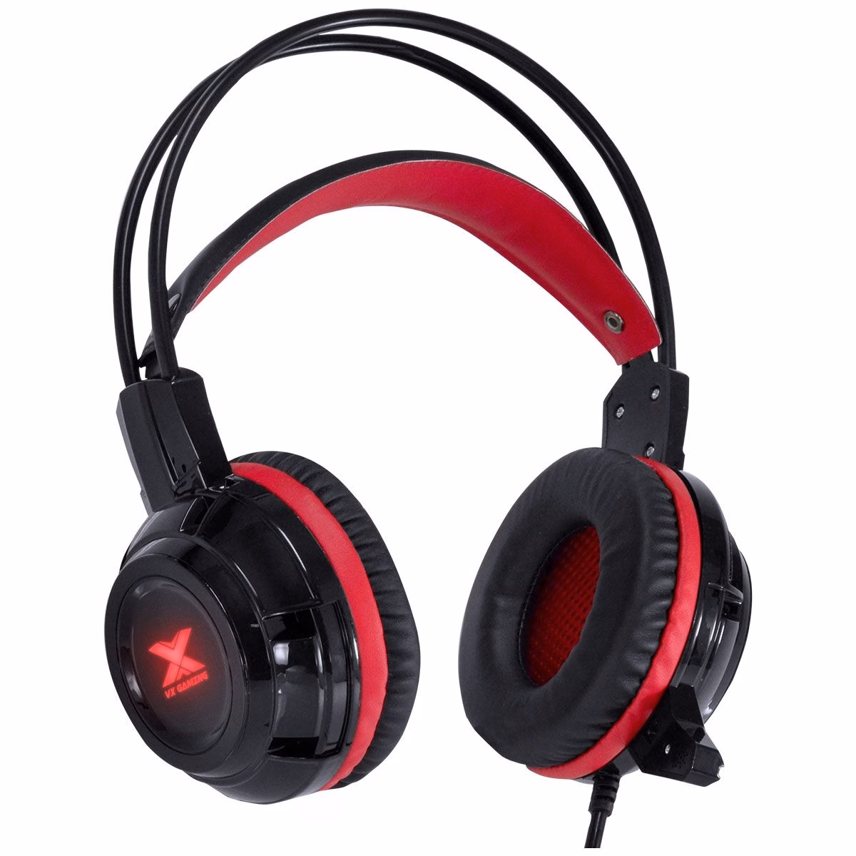 Headset Vx Gaming Vinik Taranis V2 P2 Com Microfone Cor Preto Cor Da Luz Vermelho - Imagem 2