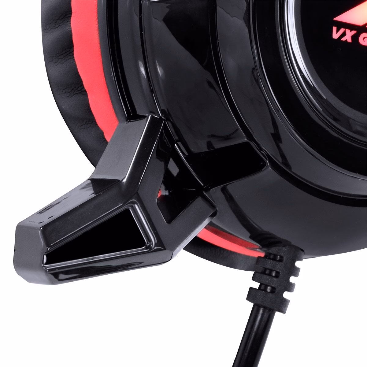 Headset Vx Gaming Vinik Taranis V2 P2 Com Microfone Cor Preto Cor Da Luz Vermelho - Imagem 6