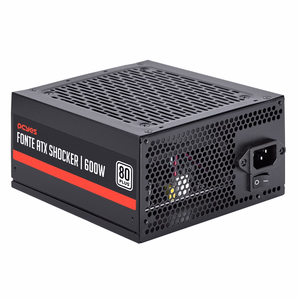 Fonte Gamer PcYes Shocker 600W 80 Plus White – PF600SHW - Imagem 2