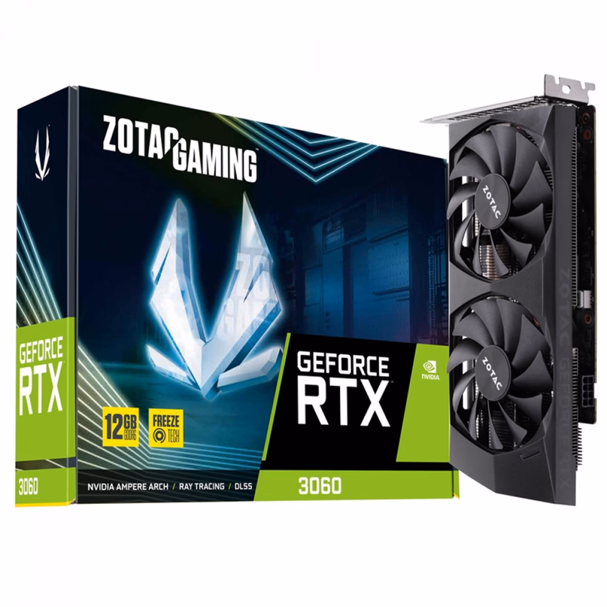 Placa de Vídeo Zotac GeForce RTX 3060 12GB GDDR6 192Bits - ZT-A30600P-10M