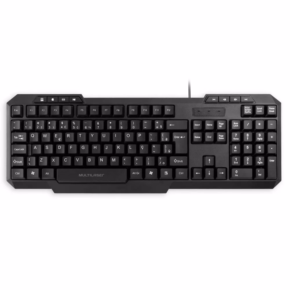 Teclado Usb Multilaser Preto - TC206