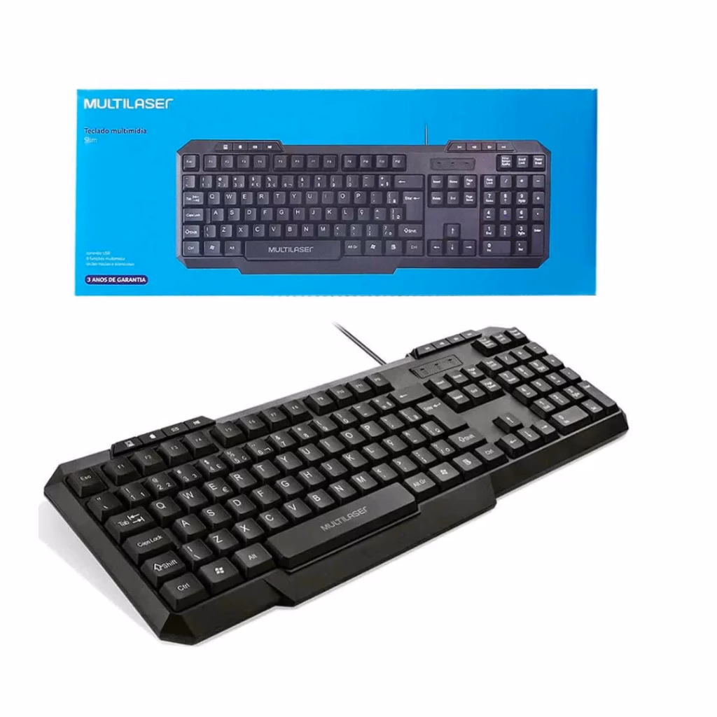 Teclado Usb Multilaser Preto - TC206 - Imagem 3