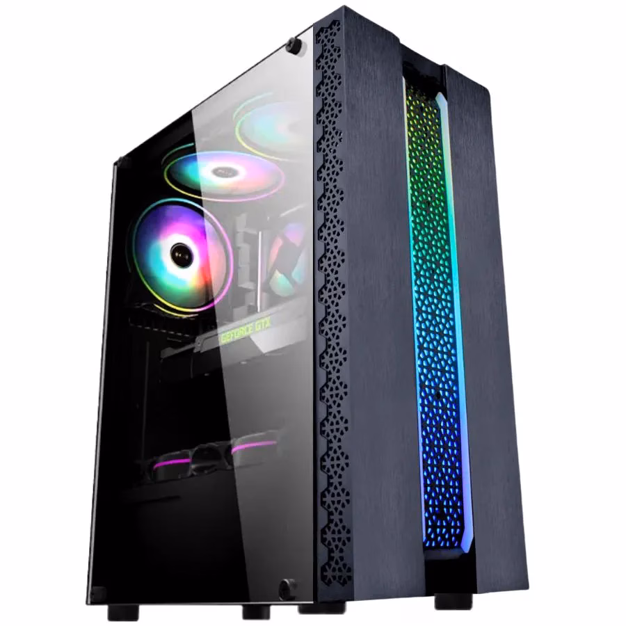 Gabinete Gamer K-Mex KRATOS, Sem Cooler, Sem Fonte CG-42TP