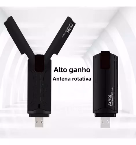 Adaptador Wifi 6 Usb 3.0 1800mbps Wireless Dual-band 2.4g 5g - Imagem 3