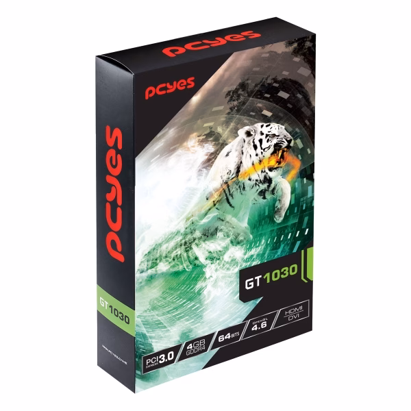 Placa De Video Gt 1030 4gb Gddr5 64bits Pagt10304gbg4lp5 Pcyes - Imagem 3
