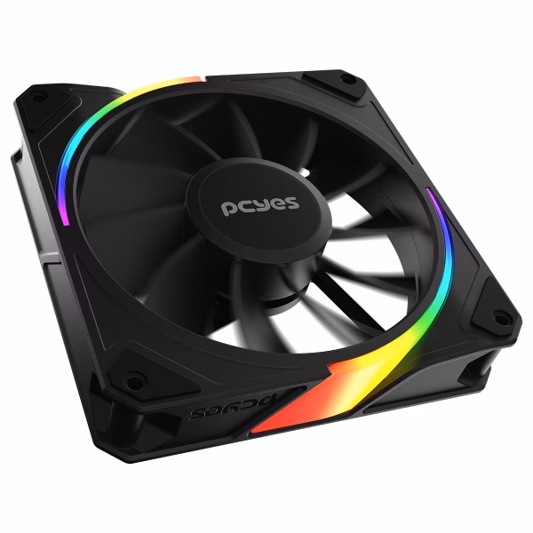 Cooler Fan Para Gabinete Sangue Frio 3 Argb Black Vulcan Reverse 120Mm Pcyes - Argbrvsf3Br - Imagem 4