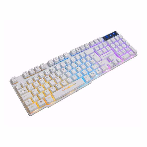 Kit Mouse e Teclado Gamer Branco - K-Mex KMW52+MOA8 Rainbow - Imagem 4