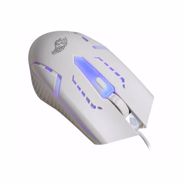 Kit Mouse e Teclado Gamer Branco - K-Mex KMW52+MOA8 Rainbow - Imagem 3
