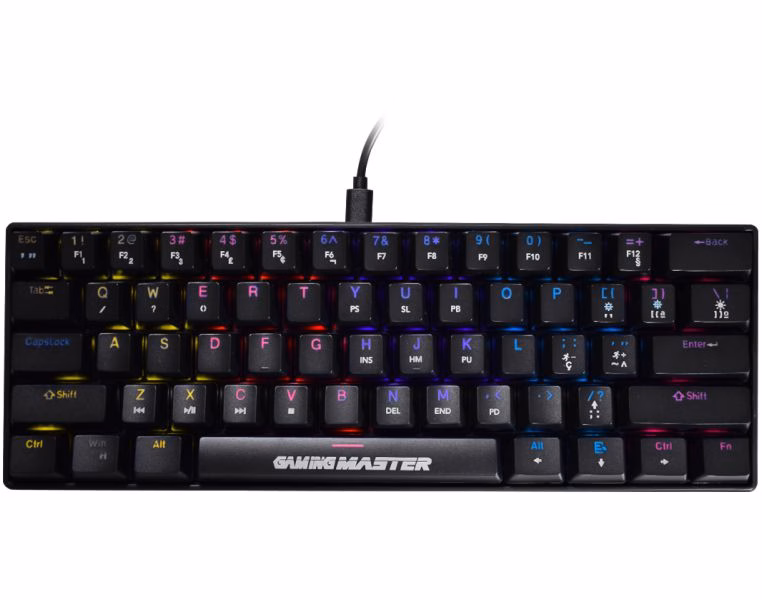 Teclado K-MEX Mecanico Gamer Spectrafury Preto KBL8 RGB